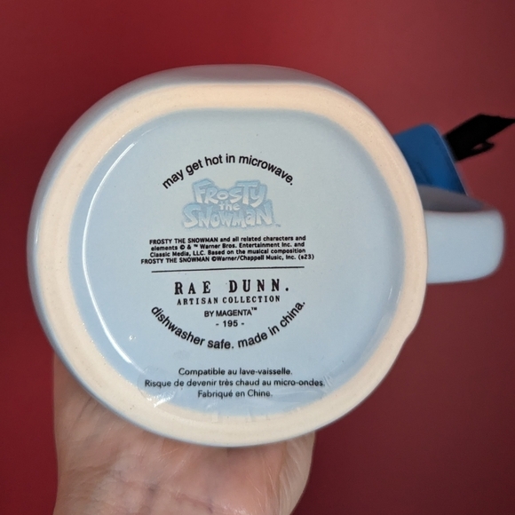 ❌SOLD❌Rae Dunn x Frosty HAPPY JOLLY FUN Double Sided Mug - Picture 5 of 5